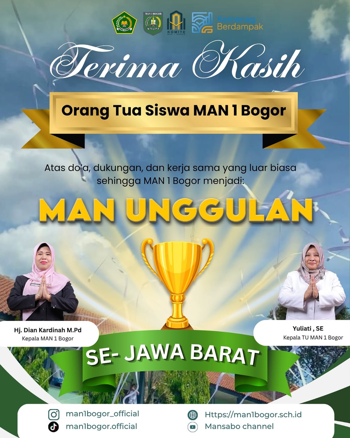 MAN 1 BOGOR SEBAGAI MAN UNGGULAN JAWA BARAT