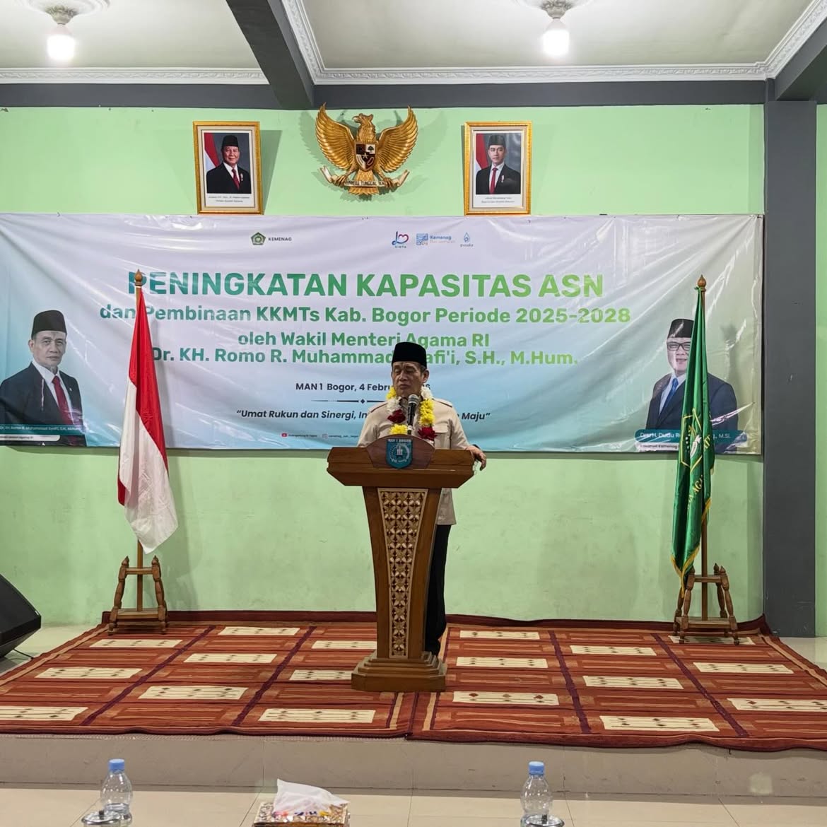 Wamenag RI Kunjungi MAN 1 Bogor, Tegaskan Penguatan Kapasitas ASN dan Layanan Pendidikan