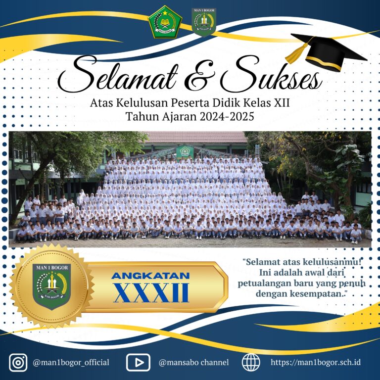 PRAKATA KELULUSAN MAN 1 BOGOR TAHUN PELAJARAN 2024/2025