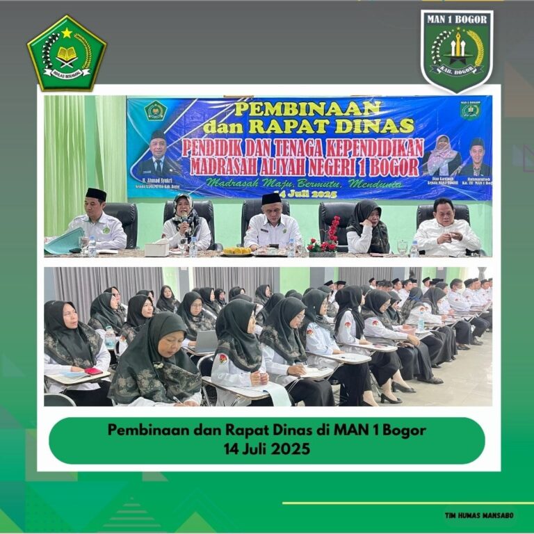 MANSABO; RAPAT DINAS SEKALIGUS PEMBINAAN KEPALA KANTOR KEMENTERIAN AGAMA