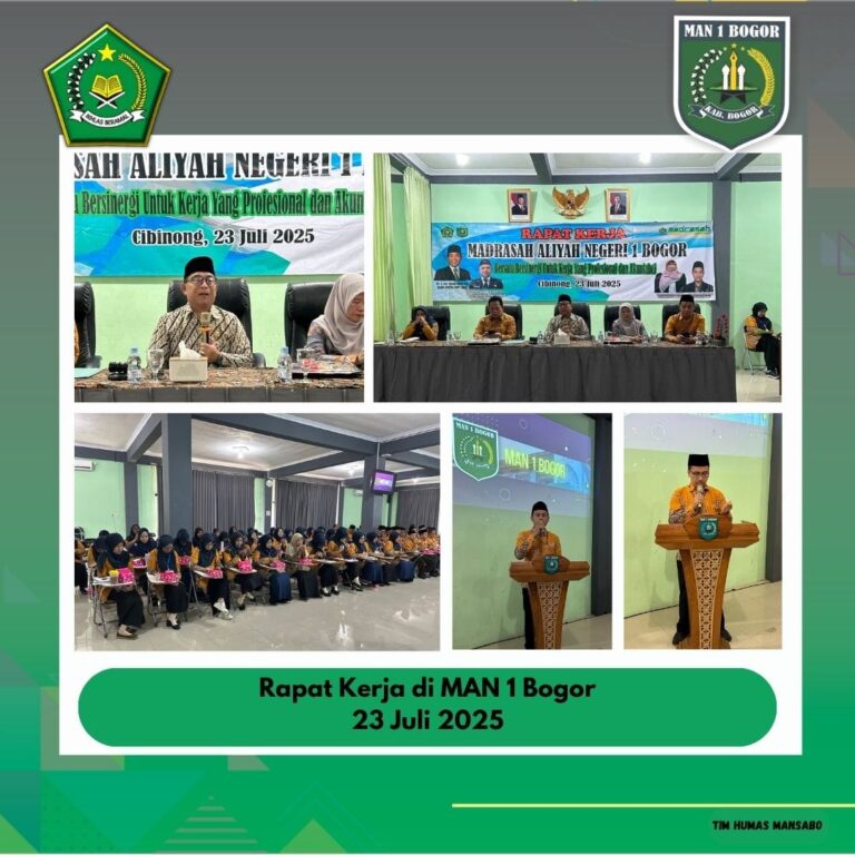EVALUASI PROGRAM MAN 1 BOGOR GELAR RAKER
