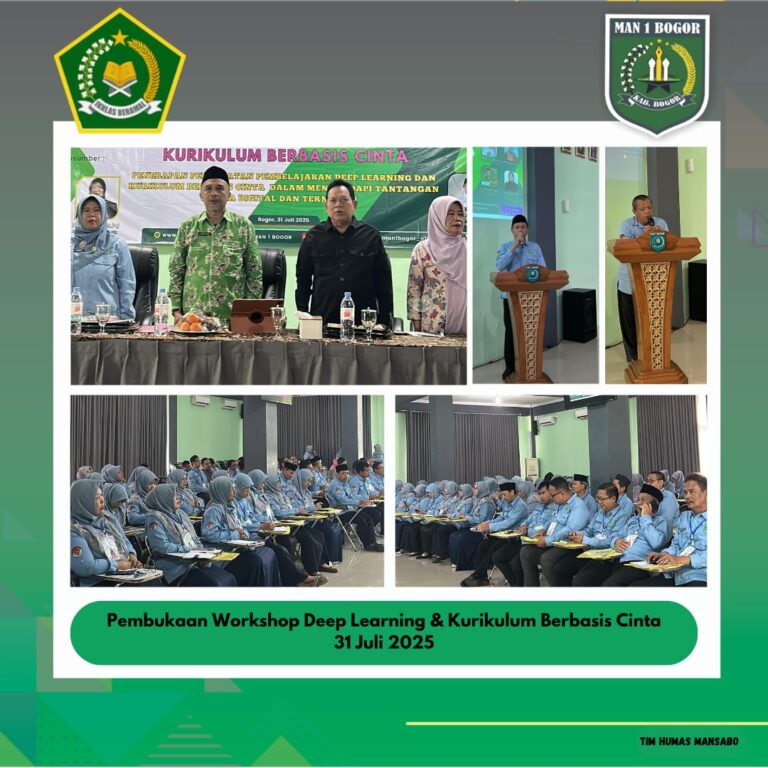 MANSABO GELAR WORKSHOP DEEP LEARNING DAN KURIKULUM BERBASIS CINTA