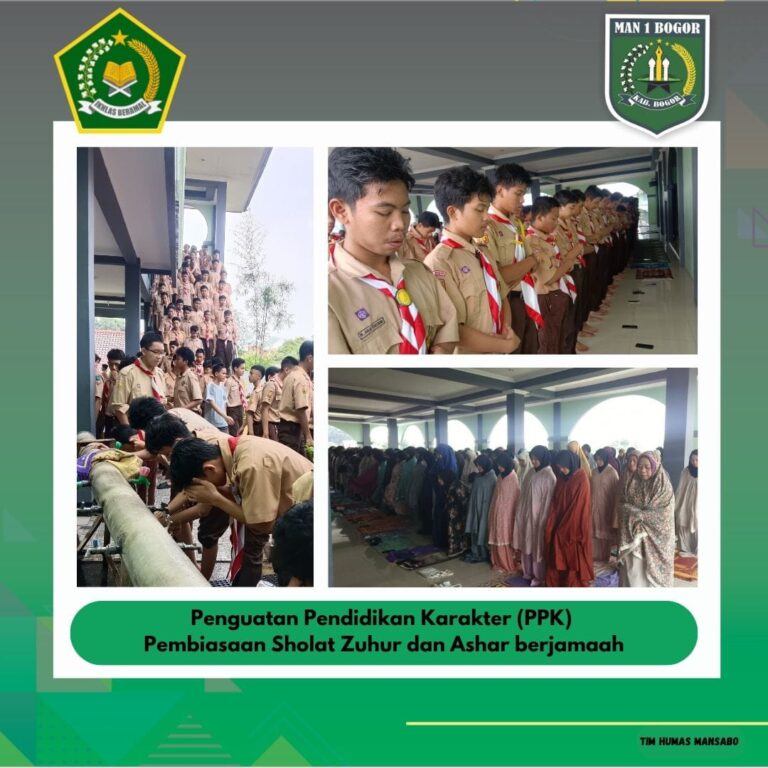 RUTIN SHALAT BERJAMAAH, MANSABO TOPANG PILAR PENDIDIKAN KARAKTER