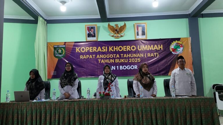 RAT Koperasi Khoero Ummah MAN 1 Bogor Evaluasi Capaian dan Perkuat Komitmen Bersama