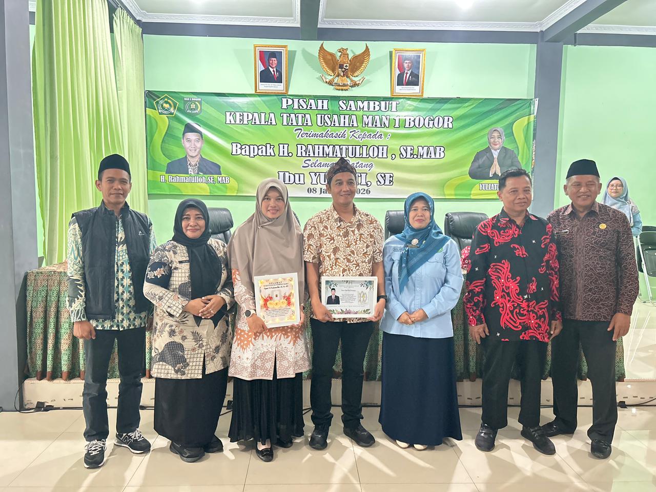 Lepas Sambut Kepala Tata Usaha MAN 1 Bogor Perkuat Sinergi Madrasah di Bawah Kementerian Agama